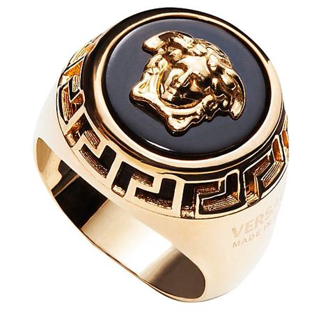 herrenring silber versace|Versace men's rings.